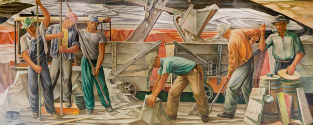"The Bauxite Mines" (1942) by Julius Woeltz