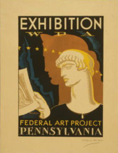 Federal Arts Project Pennsylvania Exhibition Poster